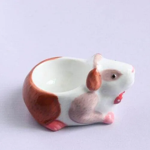 2Pcs Cute Animal Ceramic Breakfast Egg Holder