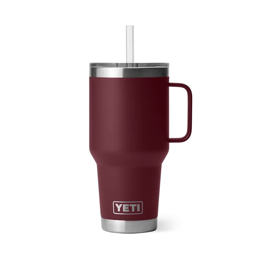 35 oz. / 1L Straw Mug w/ Straw Lid - Wild Vine Red