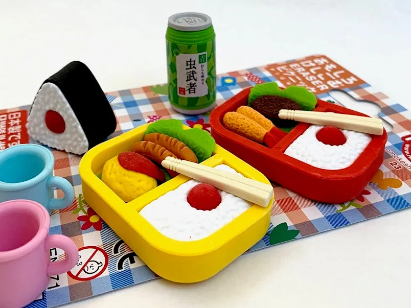 383301 IWAKO BENTO LUNCH ERASER CARD-SINGLE