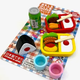 383301 IWAKO BENTO LUNCH ERASER CARD-SINGLE