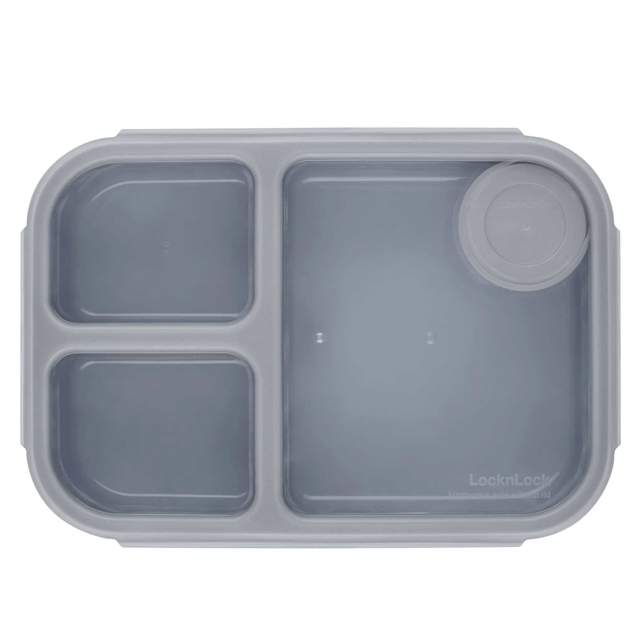 51.7-Ounce On the Go Divided Lunch Box Container with Removable Dips and Dressings Cup