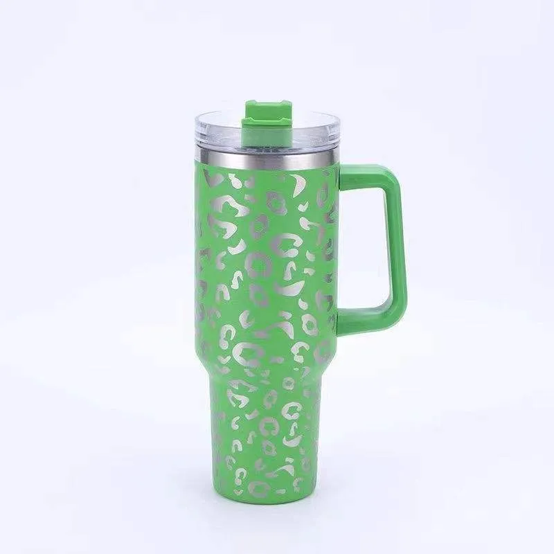 BHB Exclusive: Green Leopard 40oz Tumbler