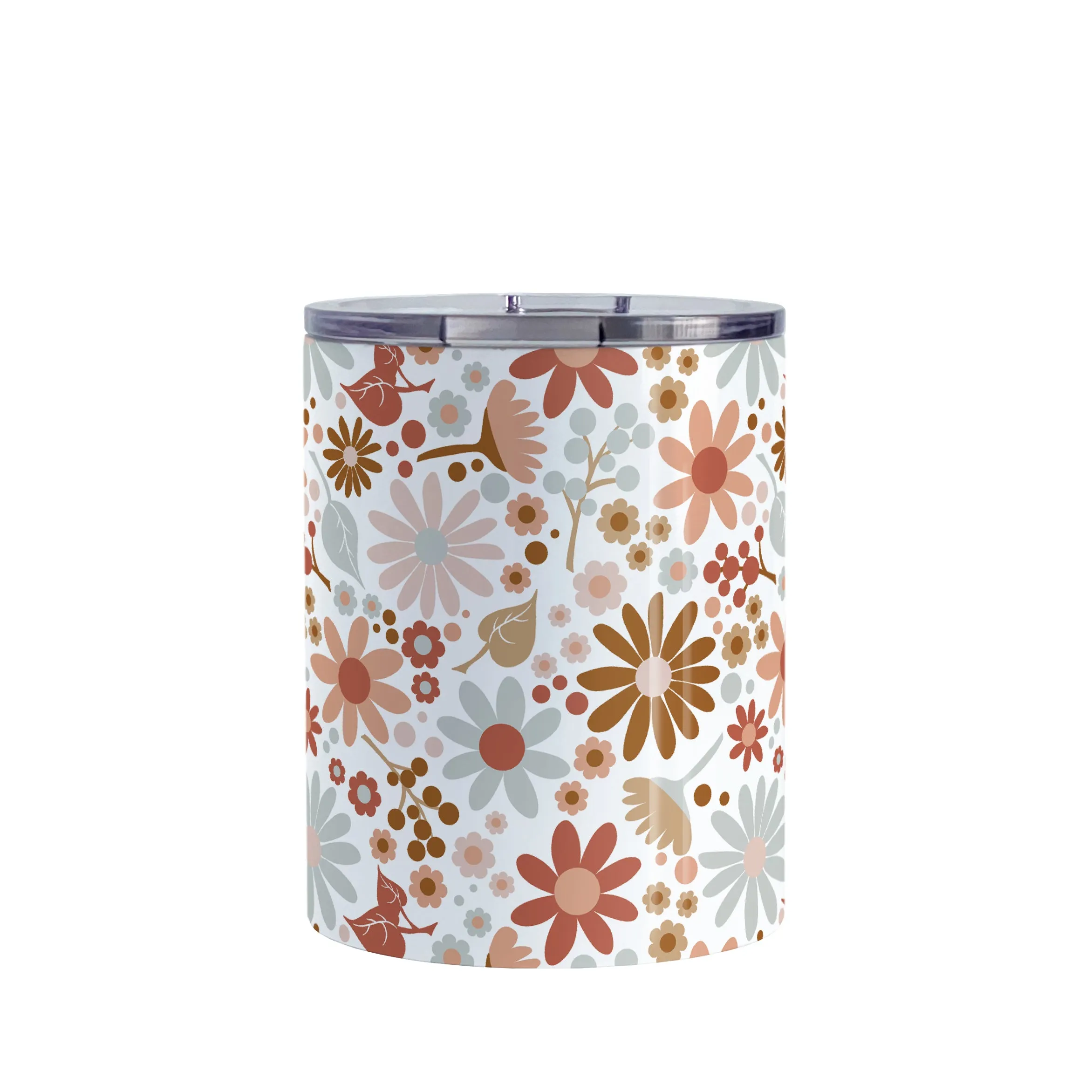 Boho Summer Flowers Tumbler Cup