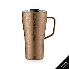 BrüMate 22oz TODDY Insulated Coffee Mug, Gold Leopard