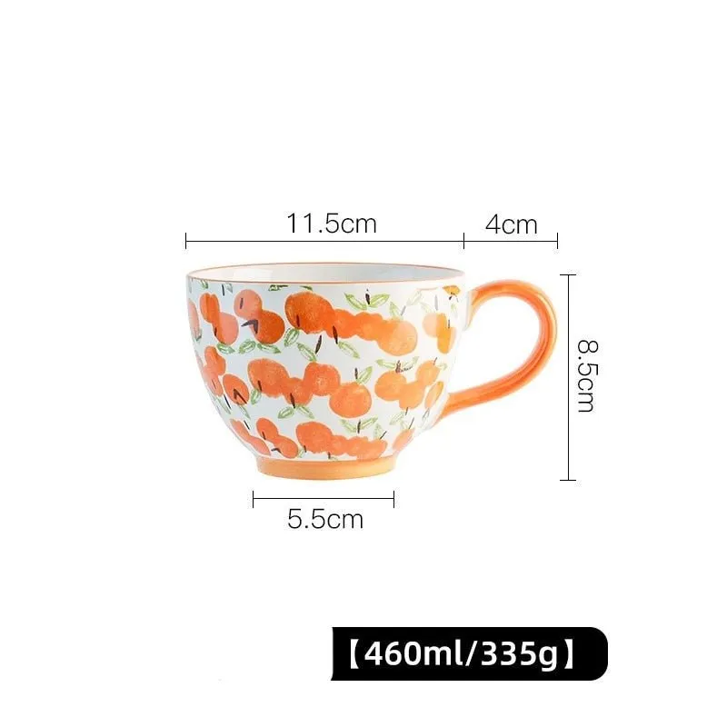 Ceramic Breakfast Cup Large Capacity Microwave Safe