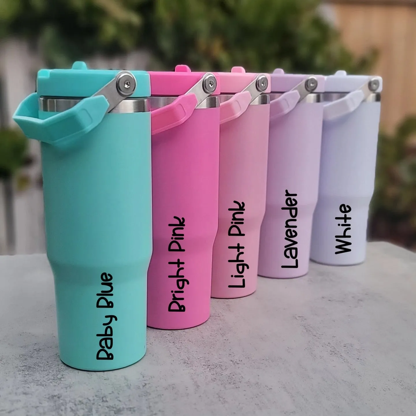 Choose you Engraving- 30oz sport top Flip Straw Tumbler