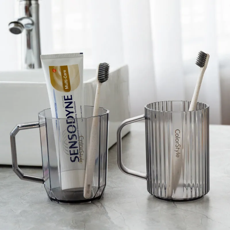 Clear Plastic Toothbrush Cup, HG0086