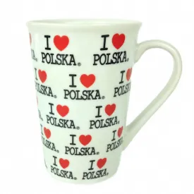 Coffee Mug with "I Love Polska Logo"