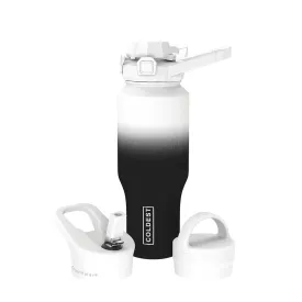 COLDEST 36 Oz (1 Liter) Shaker Bottle with Wide Mouth 3 Lids