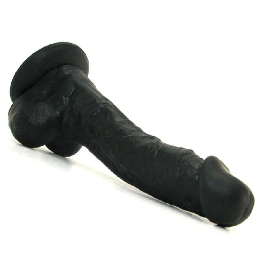 Colours Realistic 5 Inch Black Silicone Dong