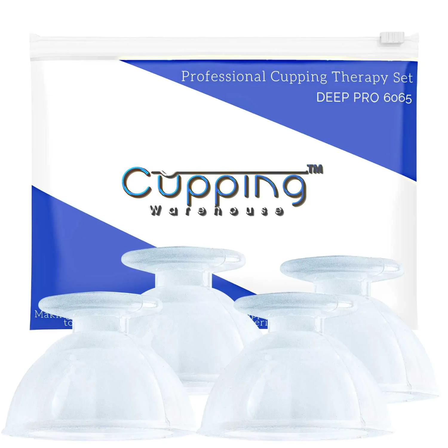 Deep Static Flip™ Cups 6065 Silicone Cupping Therapy Set for Pain- US,CA,MX,BR,AU,UK