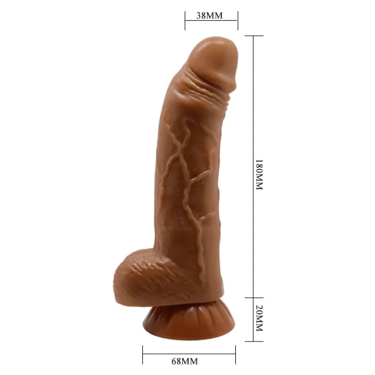 Double Layer Dildo With Strong Suction Cup