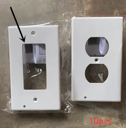 Durable Convenient Outlet Cover Duplex Wall Plate Led