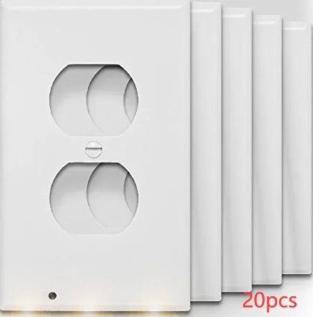 Durable Convenient Outlet Cover Duplex Wall Plate Led