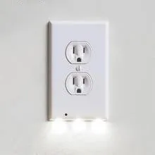 Durable Convenient Outlet Cover Duplex Wall Plate Led