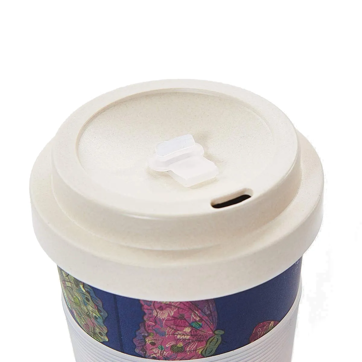 Eco Chic Navy Butterfly Bamboo Cup