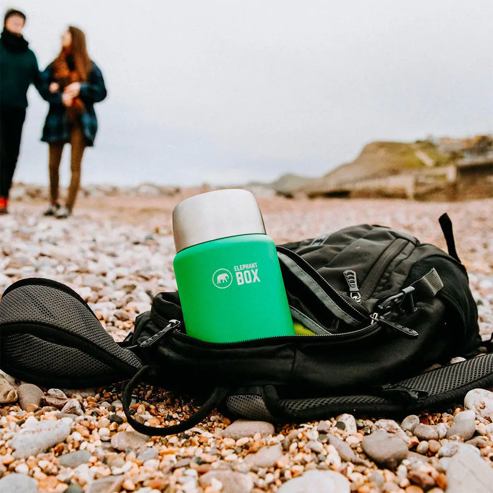 Elephant Box Insulated Food Flask - Green