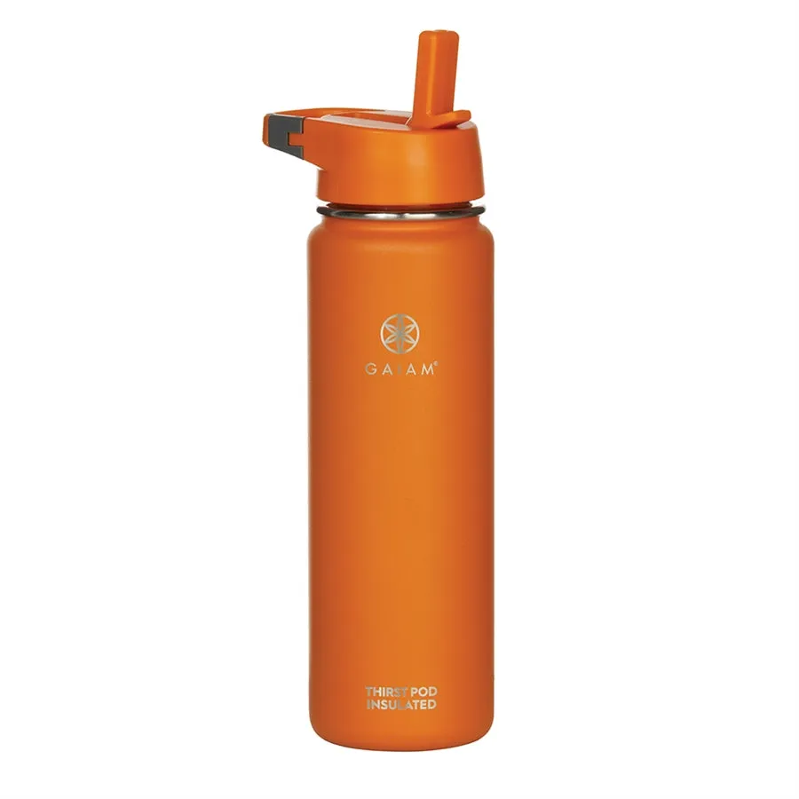 Gaiam Thirst Pod 700ml Insulated Waterbottle Orange