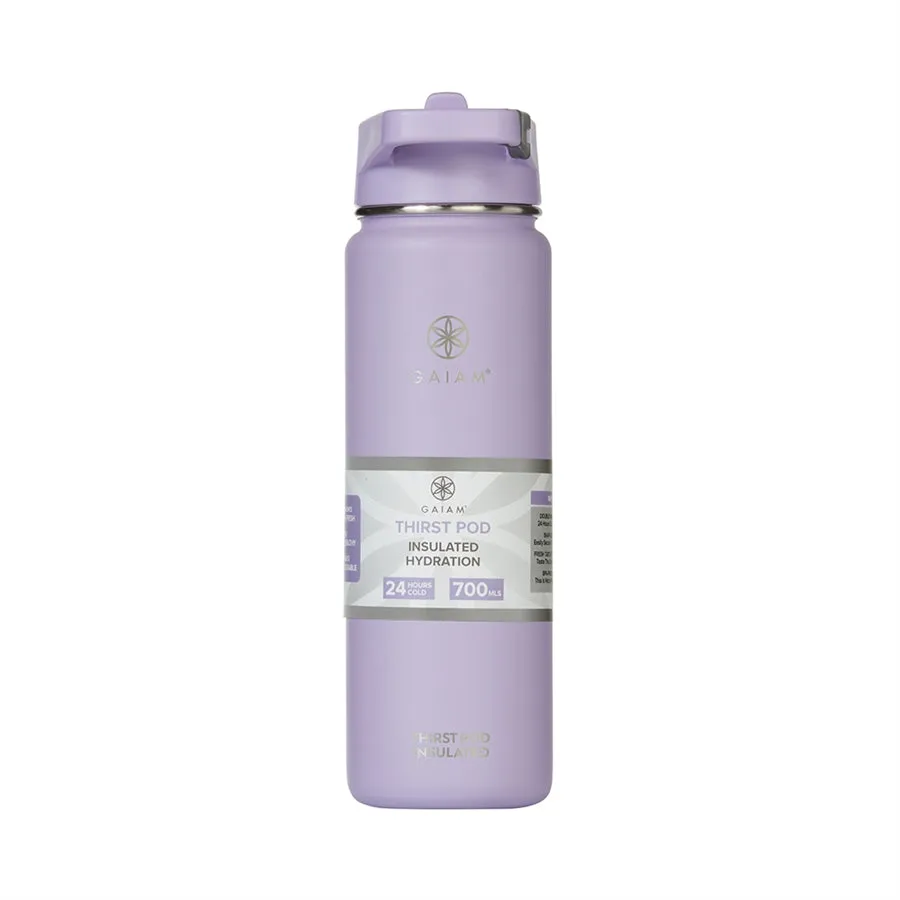 Gaiam Thirst Pod 700ml Insulated Waterbottle Purple