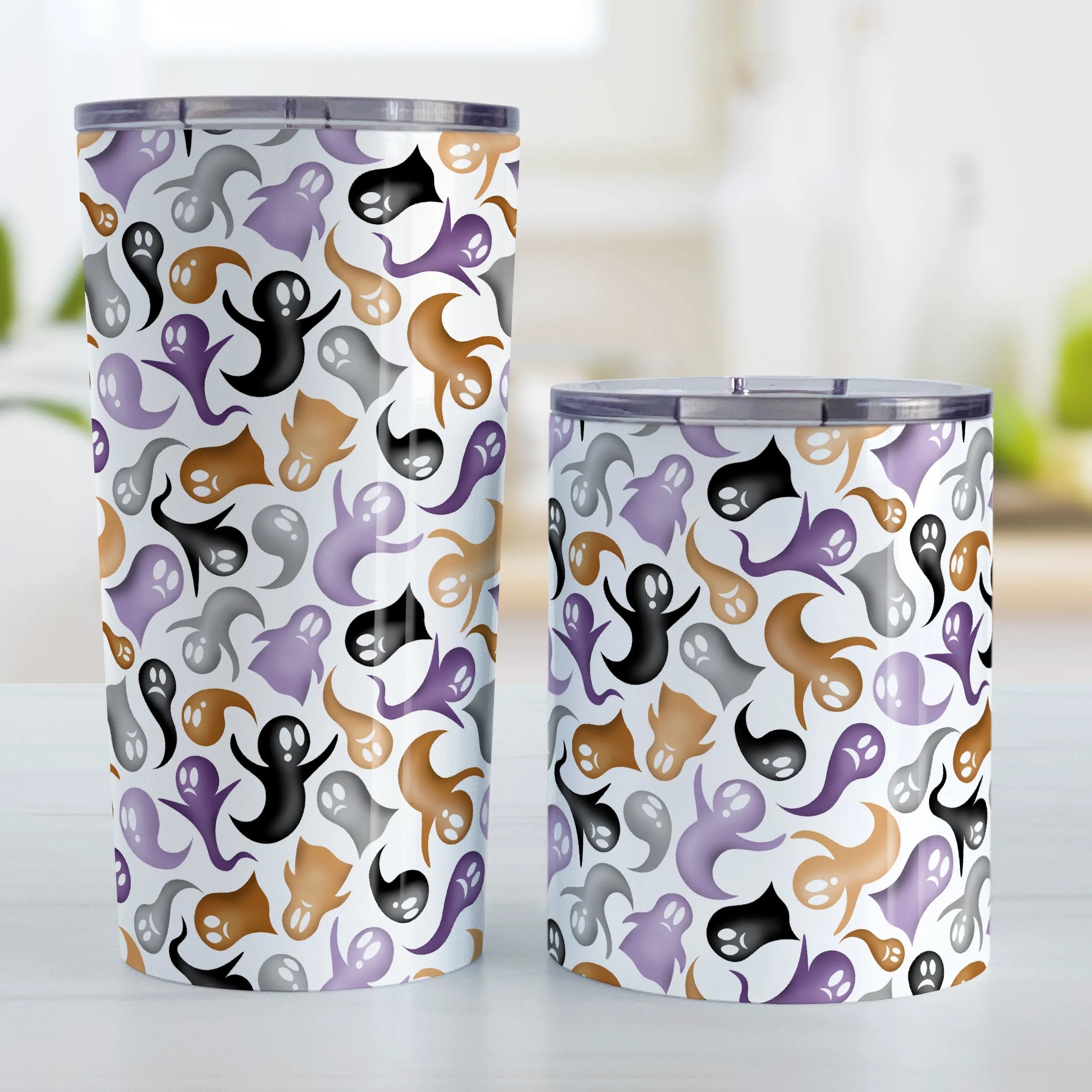 Ghosts and Spirits Halloween Tumbler Cup