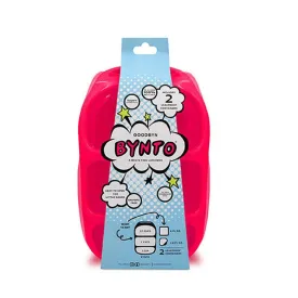 Goodbyn Bynto Lunchbox Neon Pink plus Two Leakproof Containers