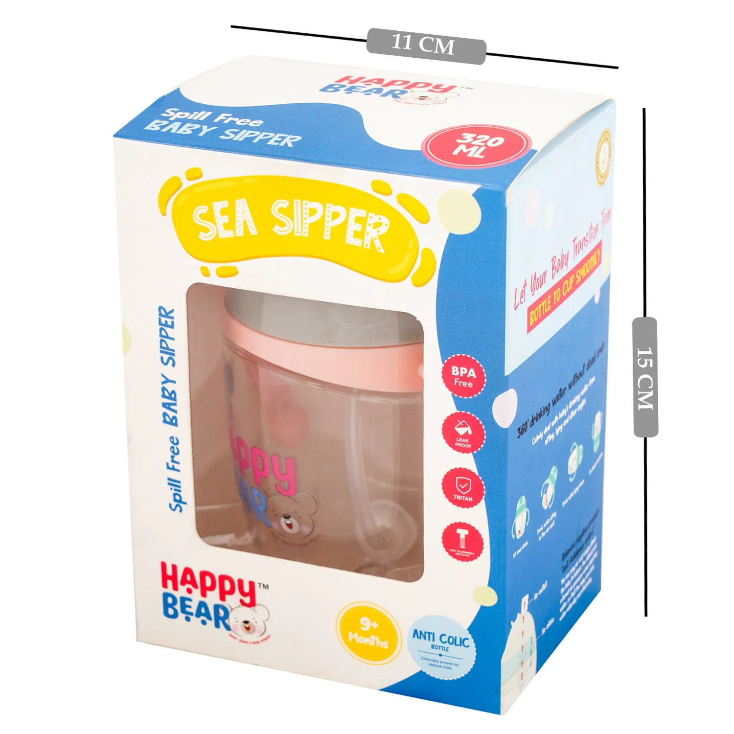 Happy Bear Sea Sipper Bottle for kids