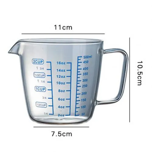 Heat-resistant High Borosilicate Glass Measuring Cup