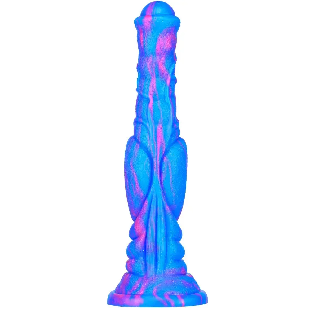 Extra-Large 12-Inch Realistic Horse Dildo Butt Plug - Silicone G-Spot Anal Sex Toy