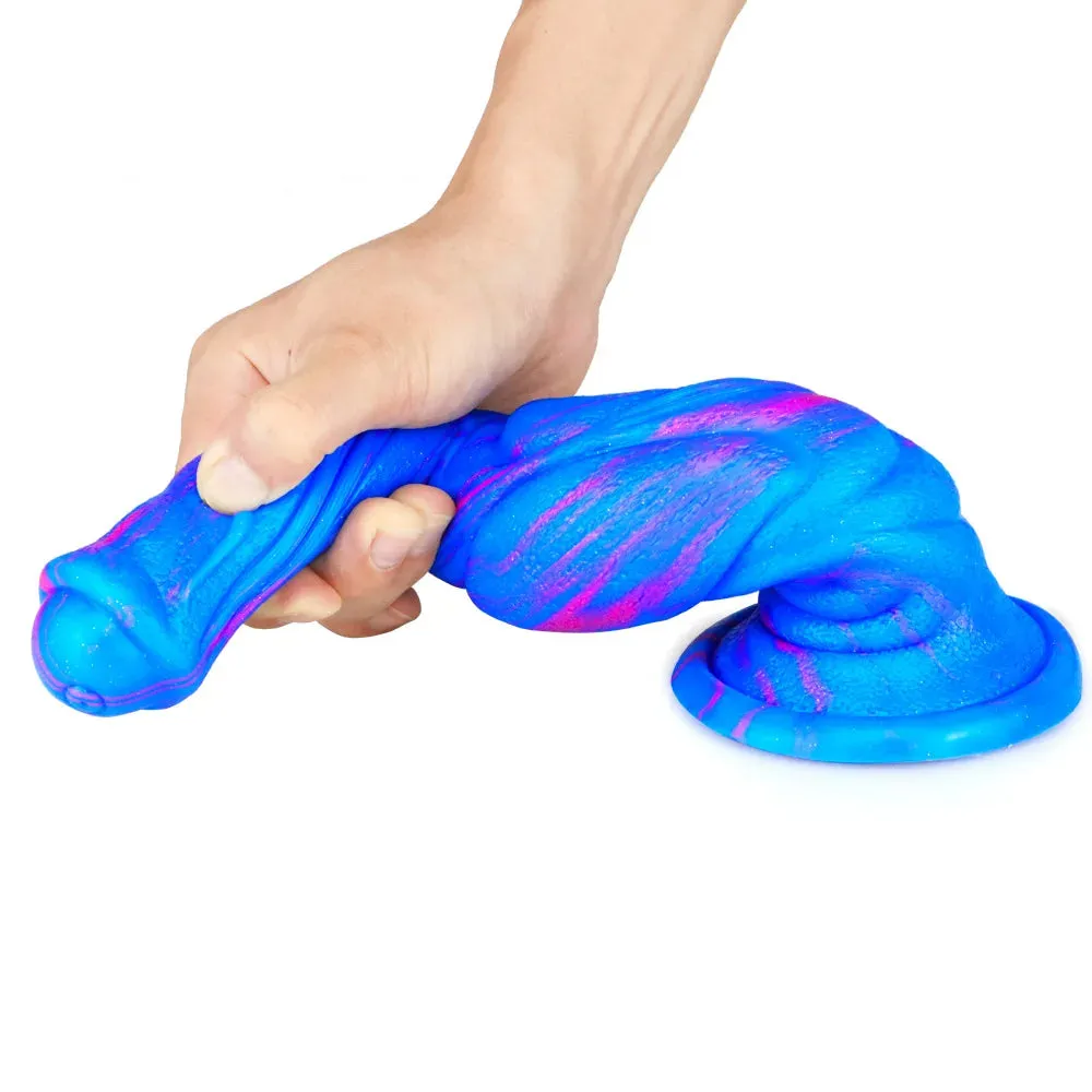 Extra-Large 12-Inch Realistic Horse Dildo Butt Plug - Silicone G-Spot Anal Sex Toy