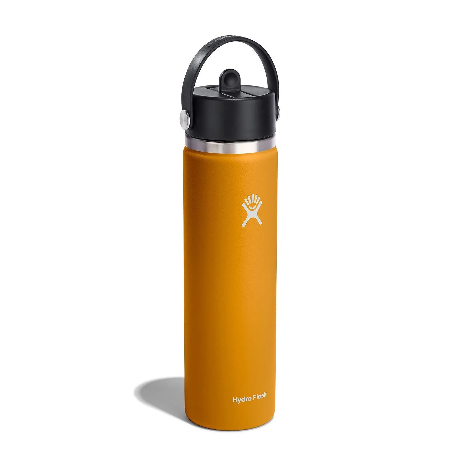 Hydro Flask 24oz Wide Mouth with Flex Straw Cap Color: Fossil