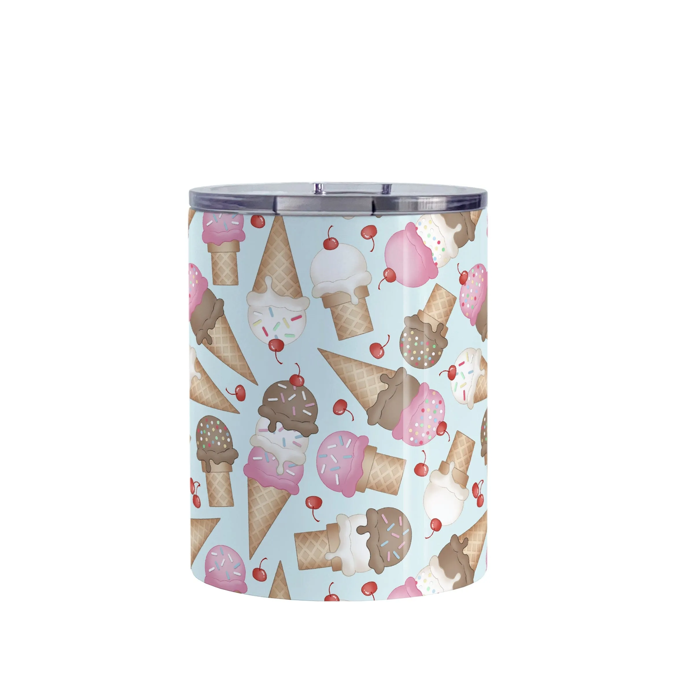 Ice Cream Cones Pattern Tumbler Cup