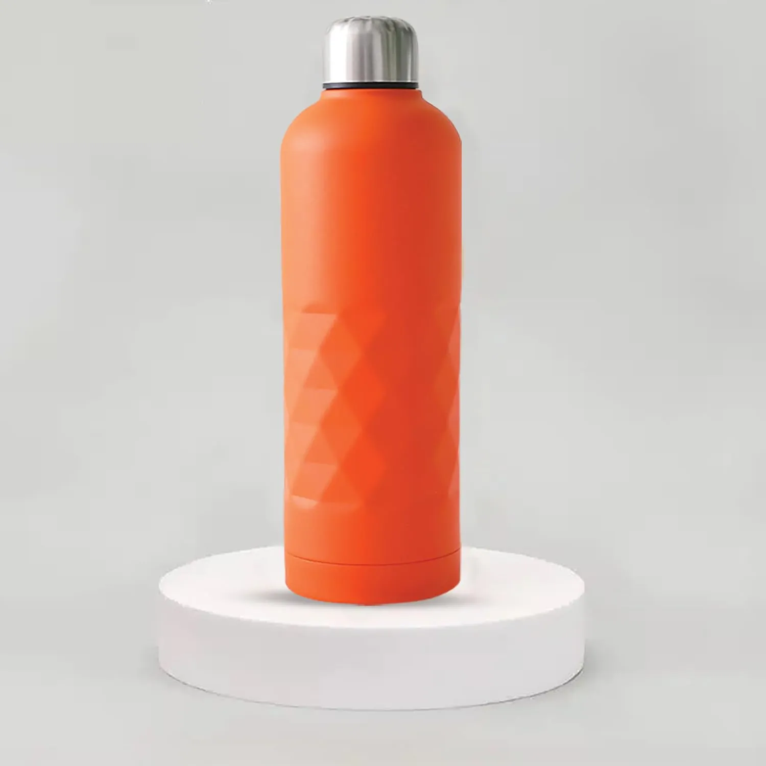 Kuber Industries Pack of 3 Vacuum Insulated Water Bottle | Stainless Steel Water Bottle | Hot & Cold Water Bottle | Leakproof, BPA Free, Rustproof | 750 ML | Orange