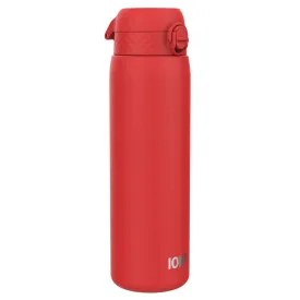 Leak Proof 1 Litre Water Bottle, Stainless Steel, Red, 1L