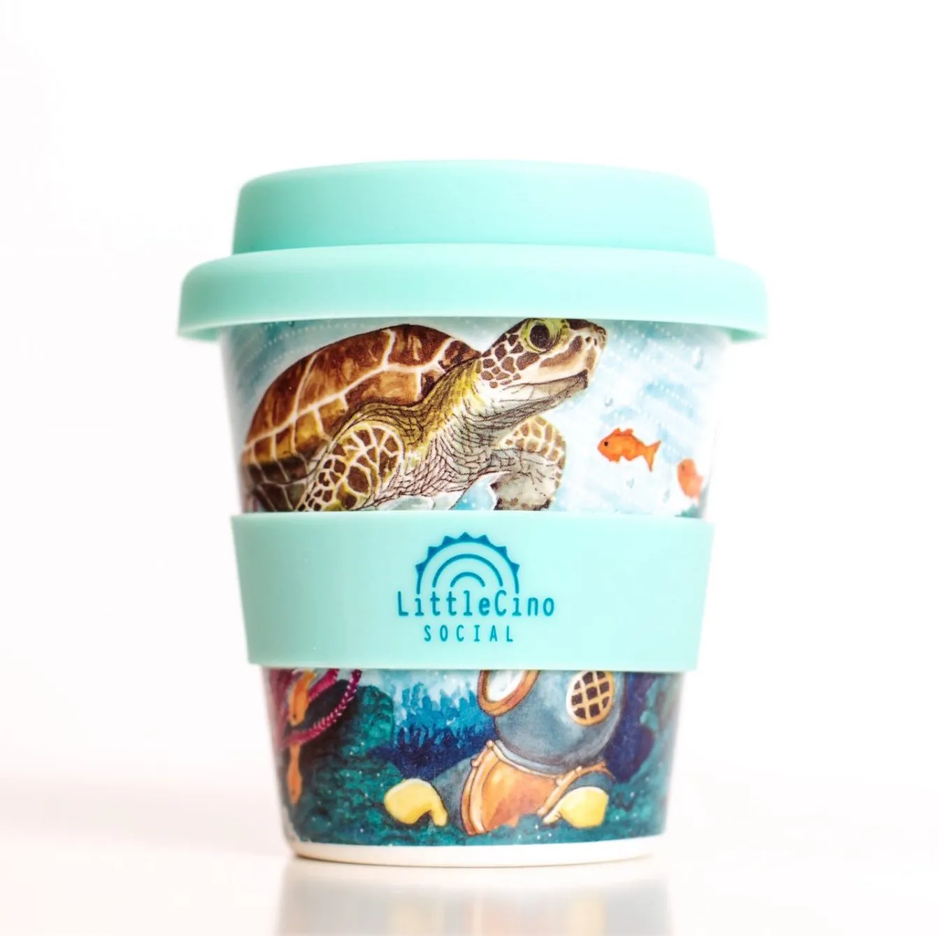 Little Cino Social Deep Blue Sea Babycino Cup