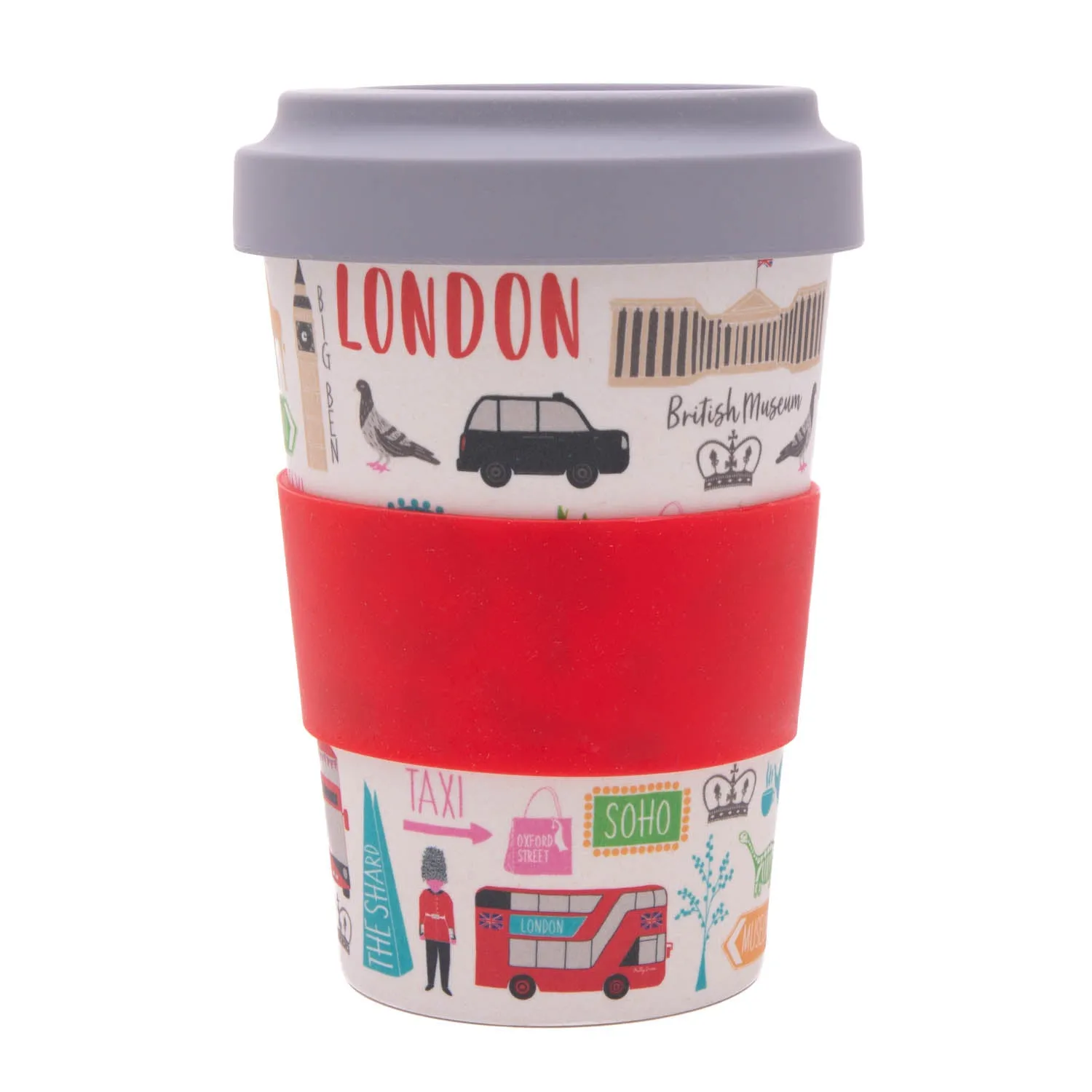 London Adventures Bamboo Travel Cup by Milly Green