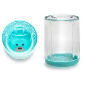 Melii Plastic Cup Turquoise Bear