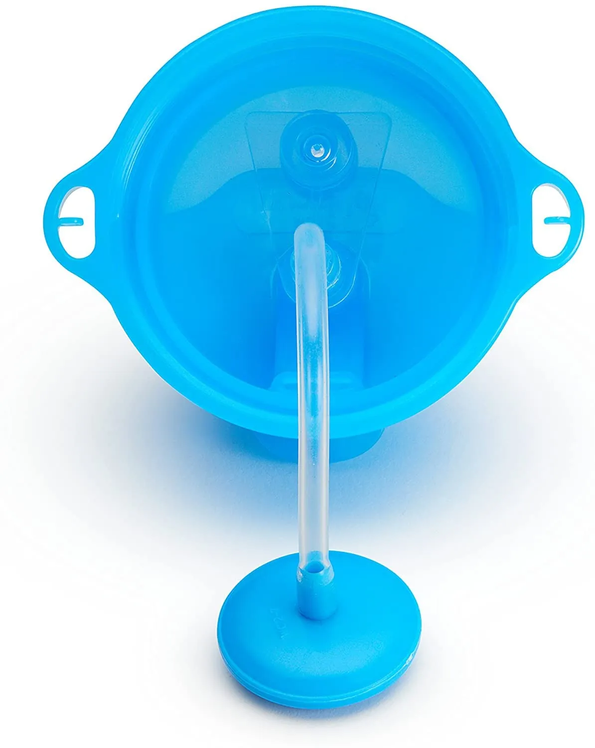 Munchkin Any Angle Click Lock Weighted Straw Trainer Cup, Blue, 10oz