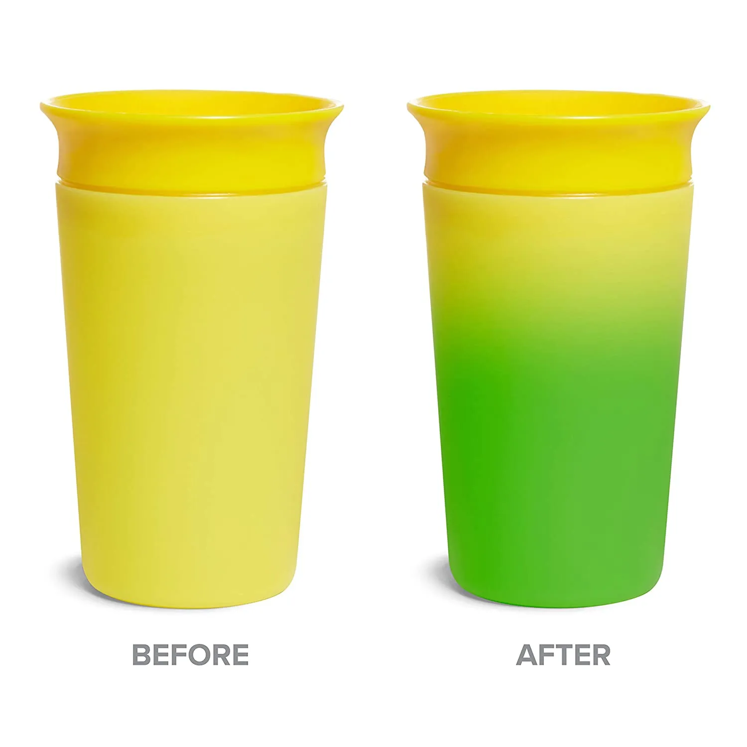 Munchkin Miracle 360 Color Changing Sippy Cup, 9 Oz, Yellow