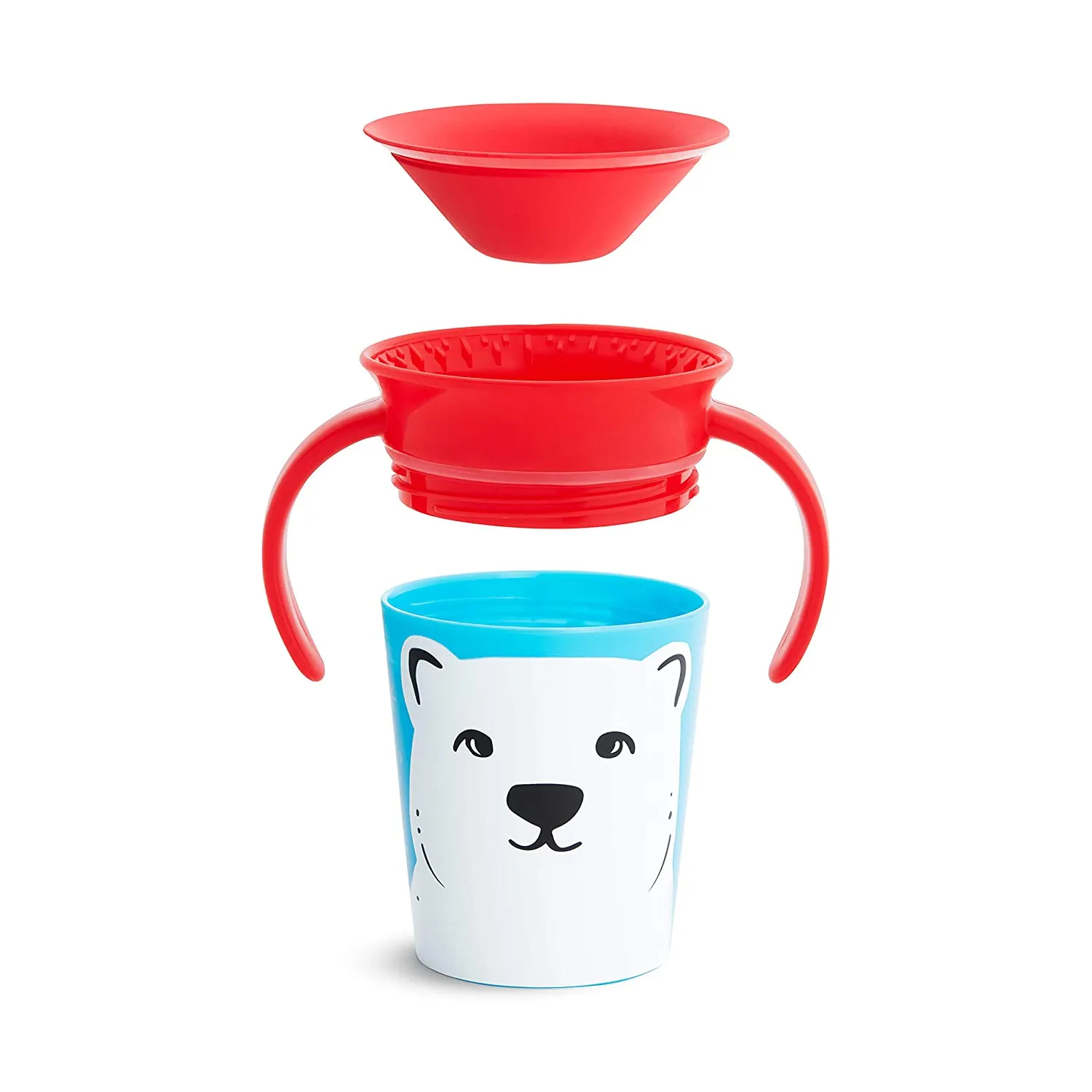 Munchkin Miracle 360 WildLove Trainer Cup, 6 Oz, Polar Bear