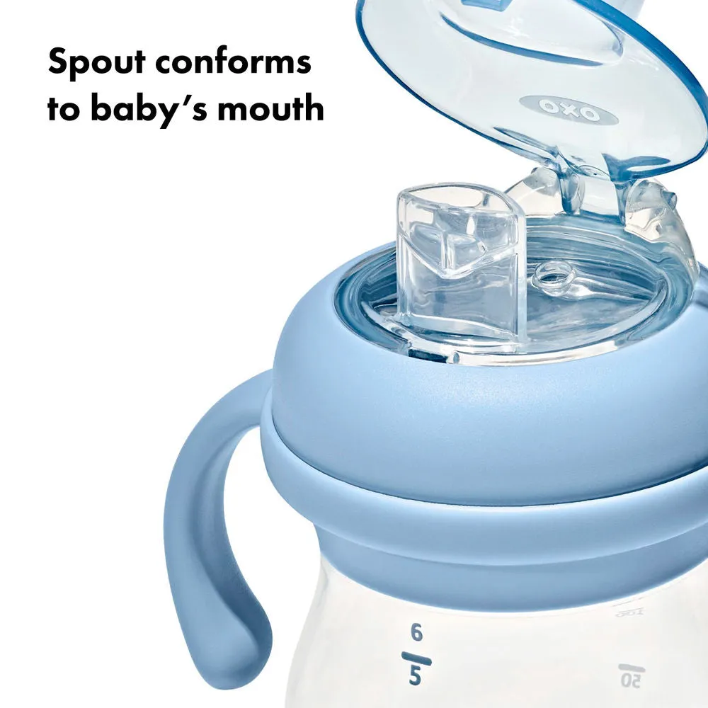 OXO Tot Transitions Soft Spout Sippy Cup With Removable Handles - Dusk