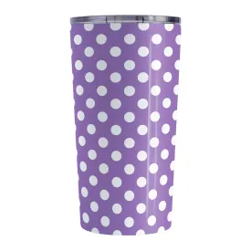 Purple Polka Dot Tumbler Cup