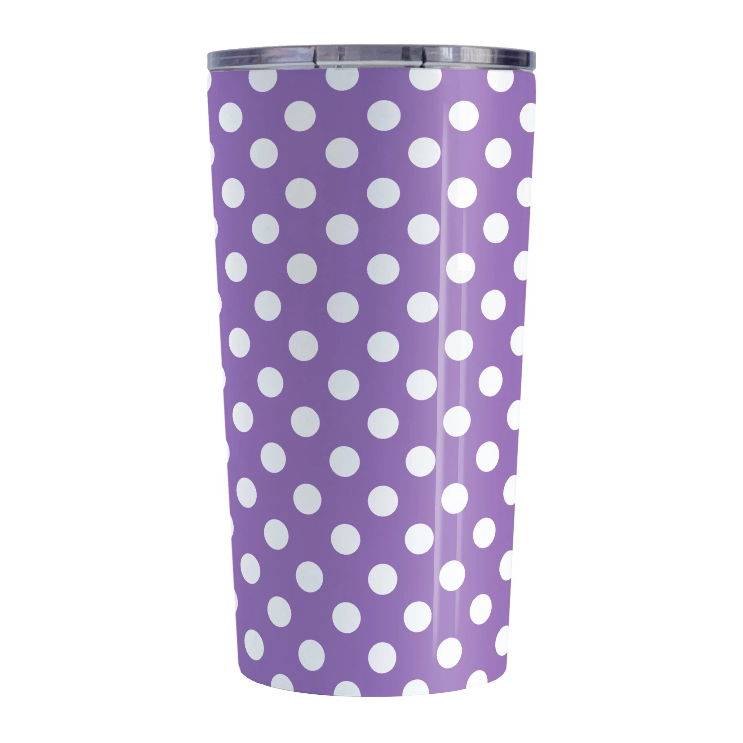 Purple Polka Dot Tumbler Cup