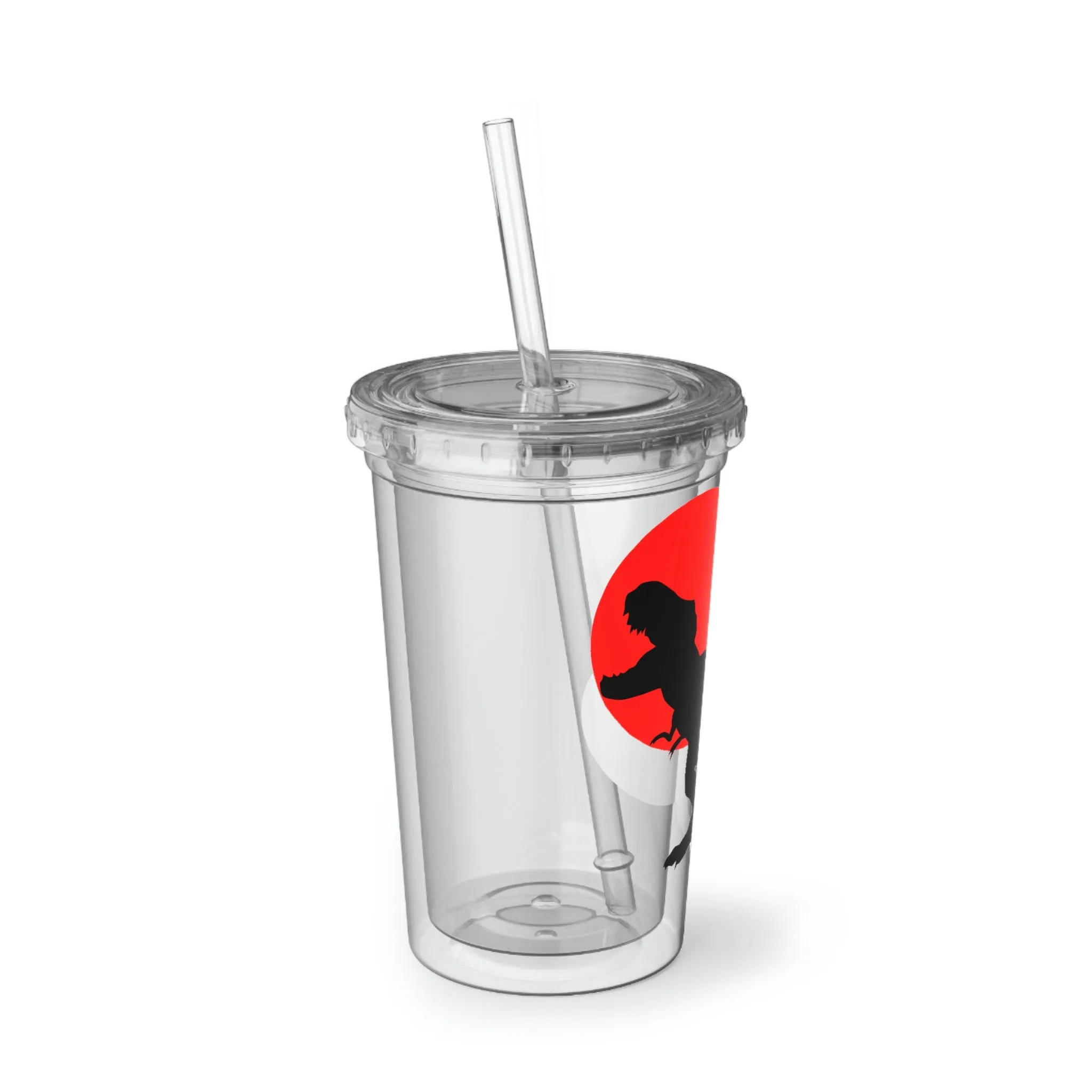 Red Tyrannosaurus Rex Design Suave Acrylic Cup