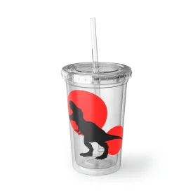 Red Tyrannosaurus Rex Design Suave Acrylic Cup