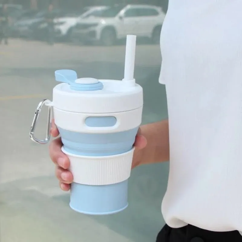 Reusable Portable Sip-and-Go Collapsible Cup