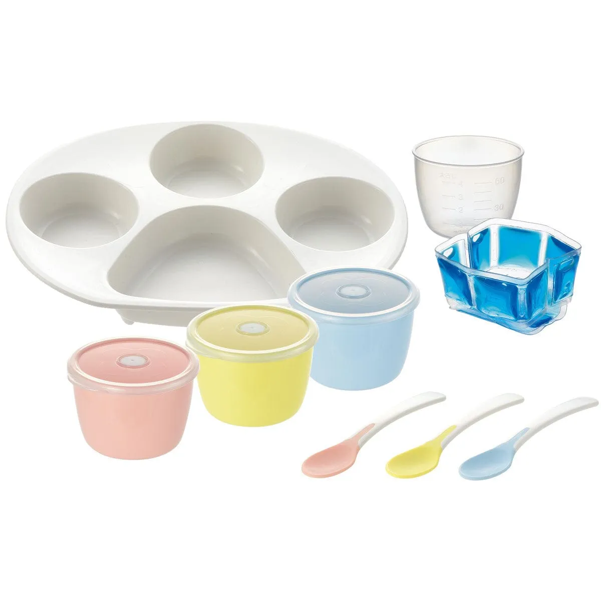 Richell - T.L.I Try Series Baby Food Starter Tableware Set