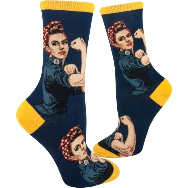 Rosie (Navy) women's Crew Socks