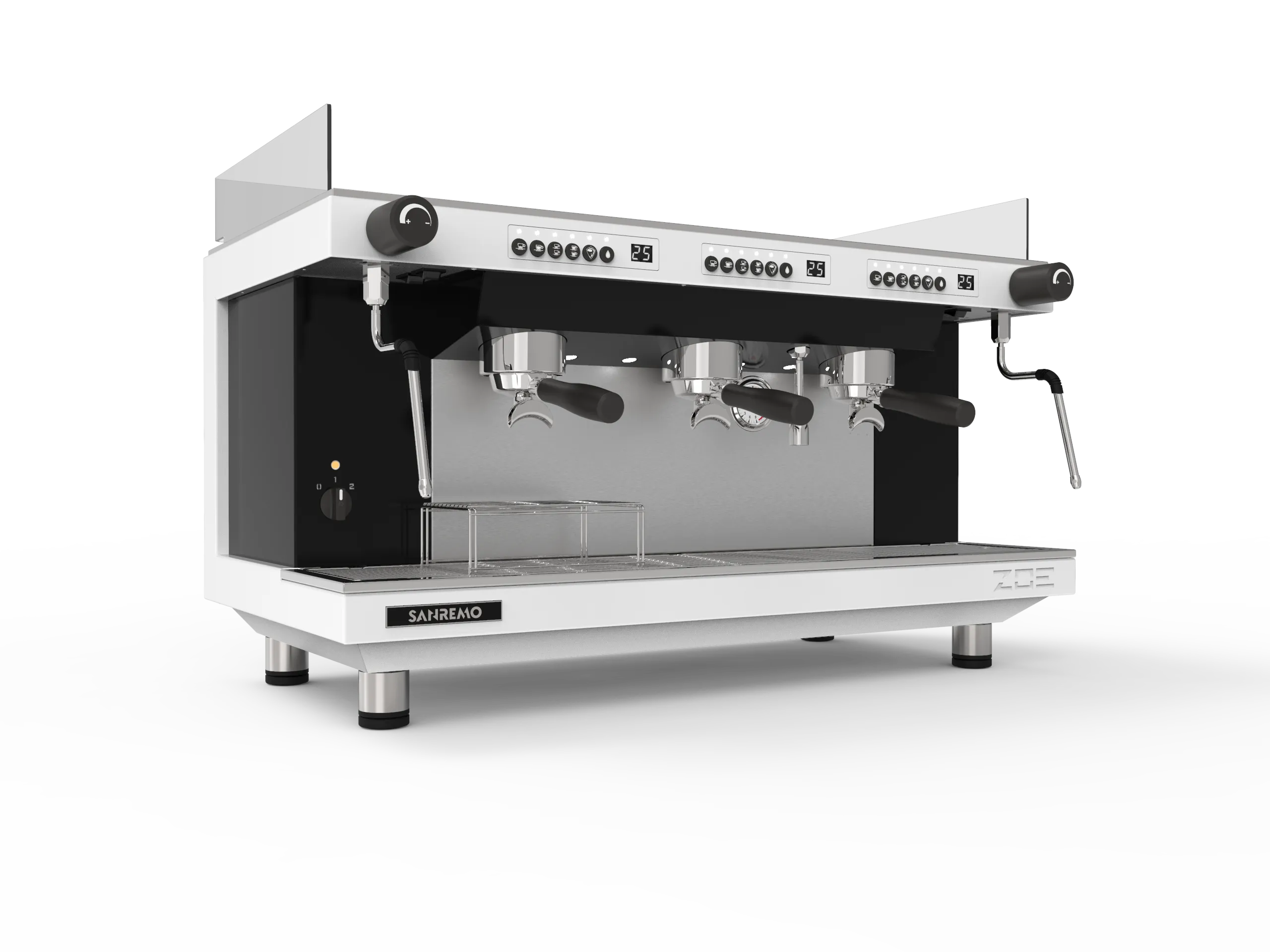 Sanremo | ZOE Competition Tall Espresso Machine 3 Groups – White/Black