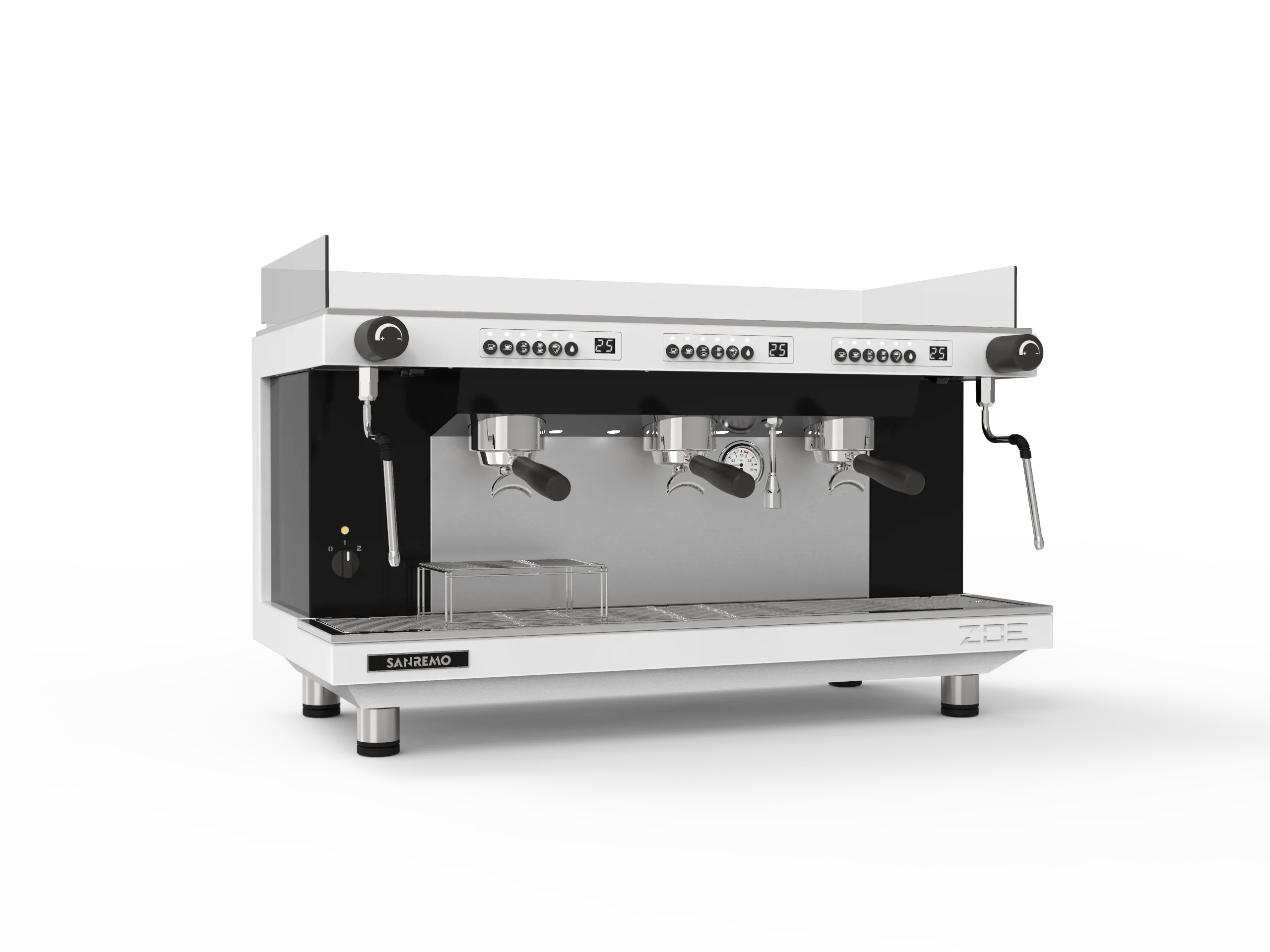 Sanremo | ZOE Competition Tall Espresso Machine 3 Groups – White/Black