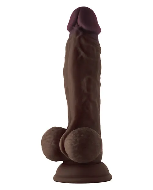 Shaft Model A Flexskin Liquid Silicone 9.5 Inch Dong W/balls